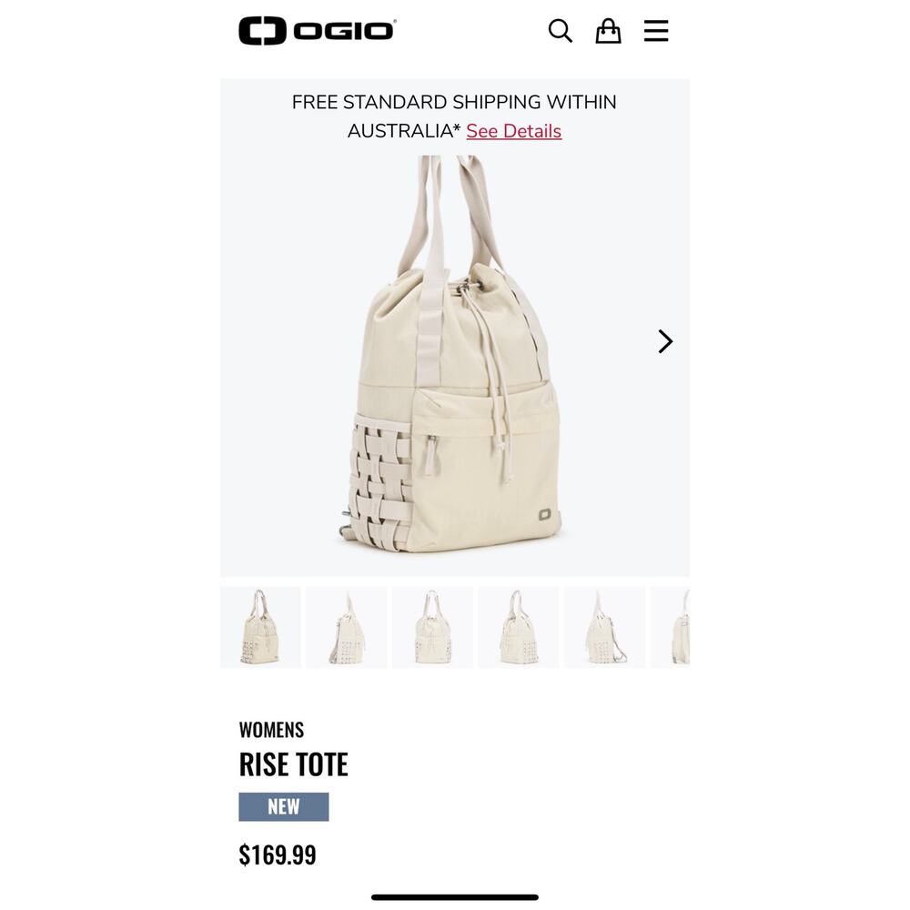 OGIO Cream Drawstring Duffel Backpack - Picture 13 of 13
